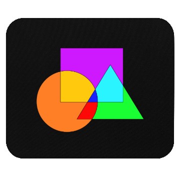 Discover Colorful Design Tringle Square Circle Mouse Pads