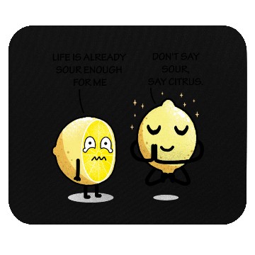 Discover Be positive lemon Mouse Pads