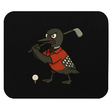 Discover Angry Golf Loon Mouse Pads
