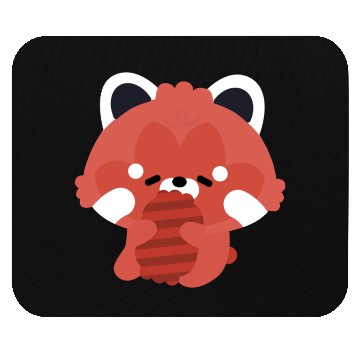 Discover Sleepy Red Panda Mouse Pads