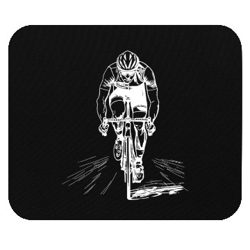 Discover Cycling Guy Sketch Mouse Pads