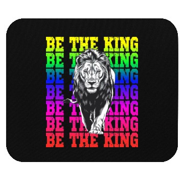 Discover Be The King Lion Rainbow Pride Empowerment Mouse Pads
