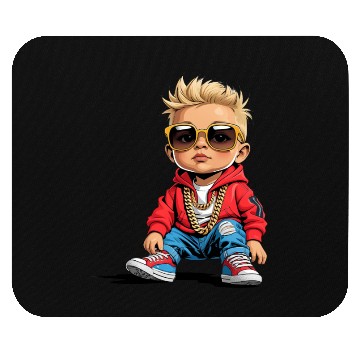 Discover Lil' Vibe – Hip-Hop Toddler Vector Art Mouse Pads