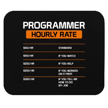 Discover Programmer Hourly Rate Funny Computer Science Mouse Pads