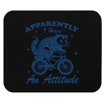 Discover Funny Opossum Biking Mouse Pads