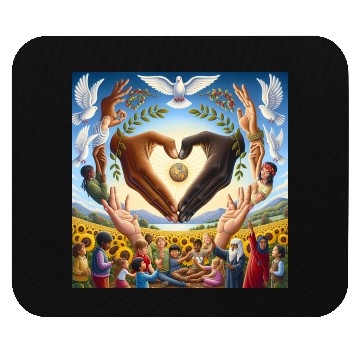 Discover Peace & Love Design Mouse Pads