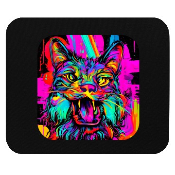 Discover Neon Fluorescent UV Electro Music Party Mouse Pads
