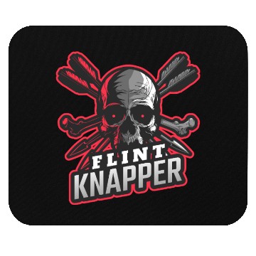 Discover Skull and Arrows Flint Knapper Mouse Pads