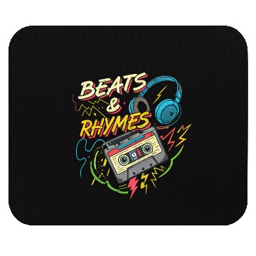 Discover Beats & Rhymes Graffiti Mouse Pads Hip-Hop Design