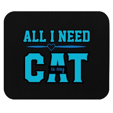 Discover Cat Lover  Blue Design Mouse Pads
