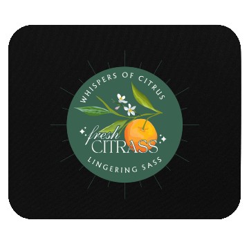 Discover Elegant Citrus Branding Design Mouse Pads