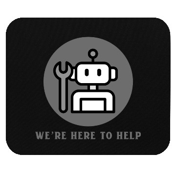 Discover AI Robots Here To Help Funny Mouse Pads