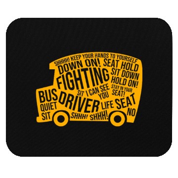 Discover School Bus Driver Funny Yellow Bus Mouse Pads