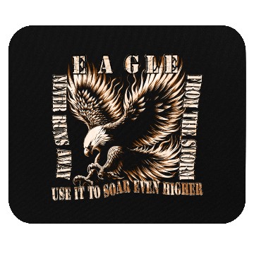 Discover The eagle in the storm Mouse Pads