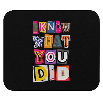 Discover Ransom Note Style Funny Graphic Mouse Pads