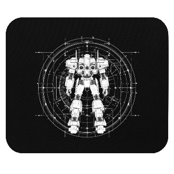 Discover Science-Fiction Robot Mouse Pads Mech Robot Sketch Design