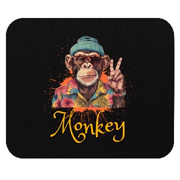 Discover Just a Cool Monkey Mouse Pads