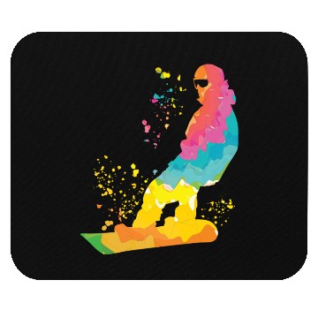 Discover Snowboarder Snowboard Snowboarding Mouse Pads