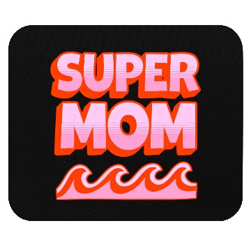 Discover Super Mom Retro Summer Design Mouse Pads