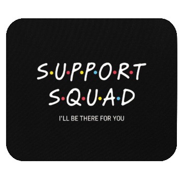 Discover Support Squad Neon Typography Design Mouse Pads