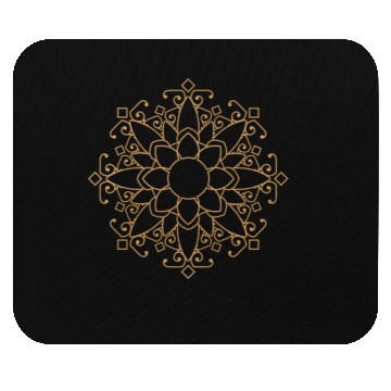 Discover Eternal Bloom Mandala Mouse Pads – Golden Harmony Design
