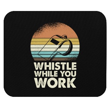 Discover Whistle While You Work Retro Vibes Mouse Pads