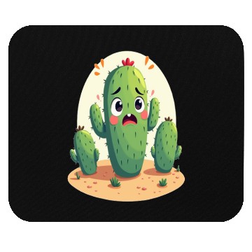 Discover Cactus with Anxiety – Too Sharp to Relax Mouse Pads