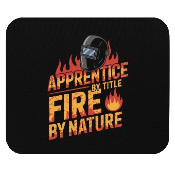 Discover Welding Apprentice Blue Collar Training Sparks Fly Mouse Pads