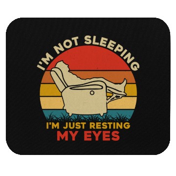 Discover Resting My Eyes Mouse Pads – Funny Dad Joke Gift