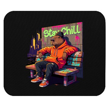 Discover Capybara Stay Chill Mouse Pads