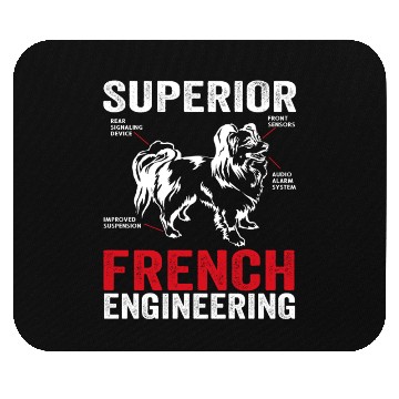 Discover Superior french engineering for dog lover Mouse Pads