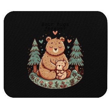 Discover Mama Bear Love – Cute Forest Hug Art Mouse Pads