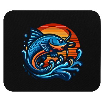Discover Leaping Catfish Sunset Mouse Pads