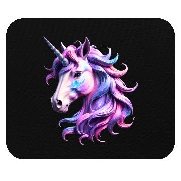 Discover Magical Rainbow Unicorn Illustration Mouse Pads