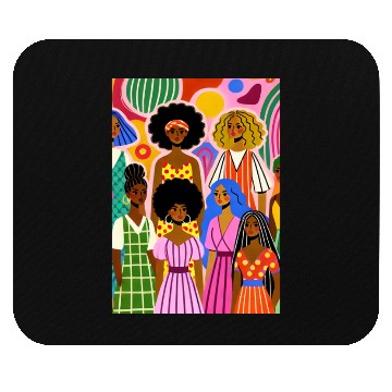 Discover Vibrant Summer Fashion Illustration Mouse Pads