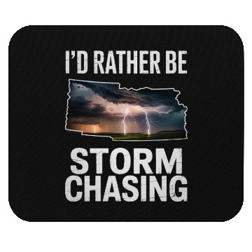 Discover I'd Rather Be Storm Chasing Meteorology Storm Mouse Pads