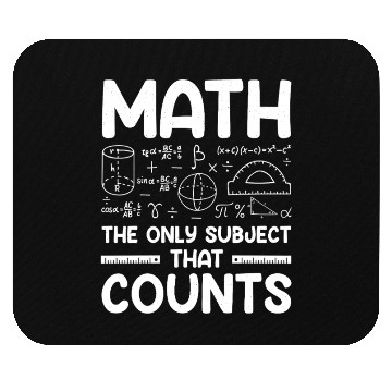 Discover Math the only subject that counts math teacher Mouse Pads