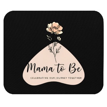 Discover Mama to Be flower line art for new mom Mouse Pads