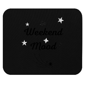 Discover Weekend Mood Minimalist Typography Design Mouse Pads