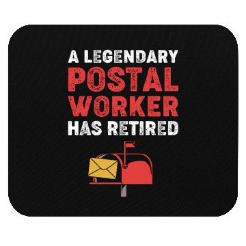 Discover Retired Postal Worker Mailman Mouse Pads