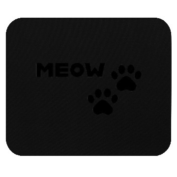 Discover Meow and Paw Prints Mouse Pads