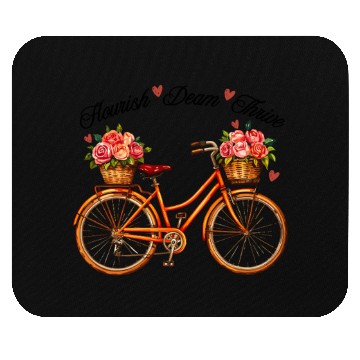 Discover Flourish Dream Thrive Floral Mouse Pads