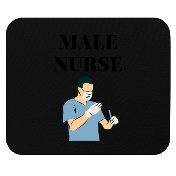 Discover Male nurse Mouse Pads