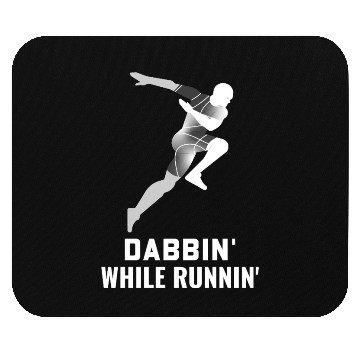 Discover Dabbin' While Runnin' Funny Gym Bro Mouse Pads