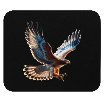 Discover Majestic Hawk Flight Mouse Pads