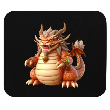 Discover Golden Majesty Dragon Mouse Pads