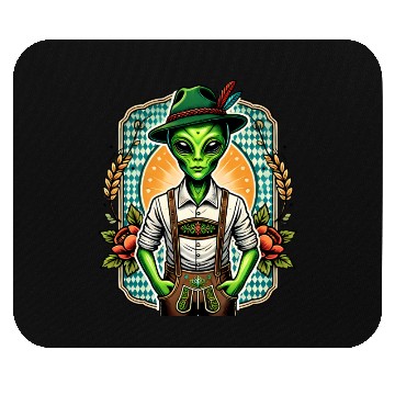 Discover Bavarian Alien Mouse Pads