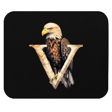 Discover EAGLE LETTER V Mouse Pads