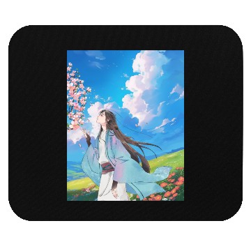 Discover Serene Blossom Anime Aesthetic Mouse Pads