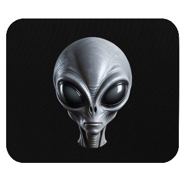 Discover Real Small Grey Alien Extraterrestrial Mouse Pads